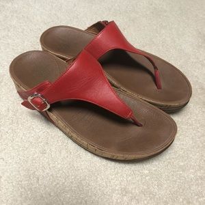 Red FitFlop shoes
